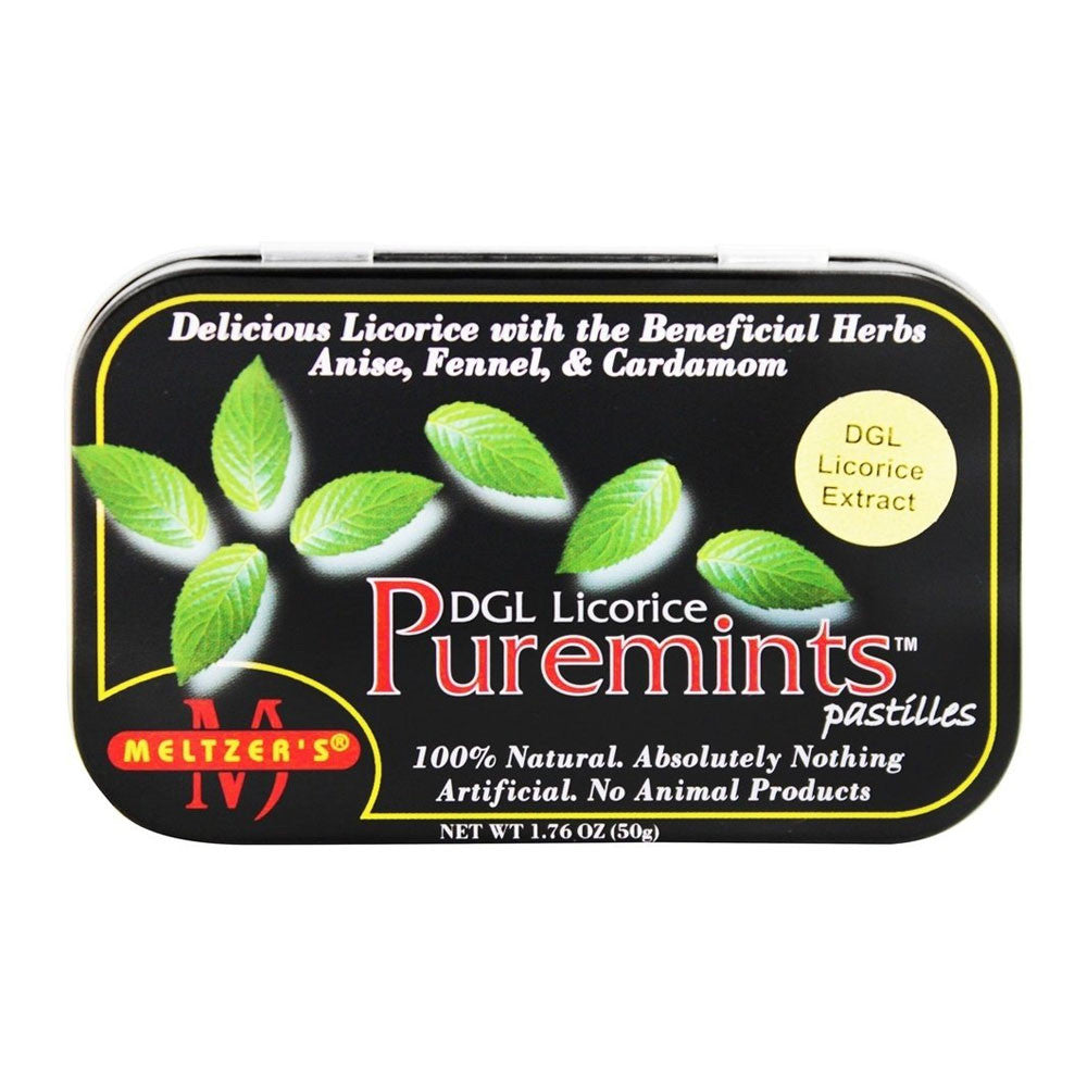 Meltzers Puremints Dgl Licorice 1.76Oz 12Ea